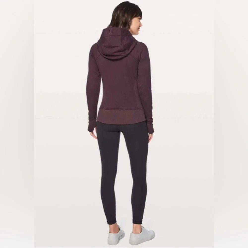 Lululemon Light As Warmth Scuba Black Cherry size 6 - Picture 3 of 14